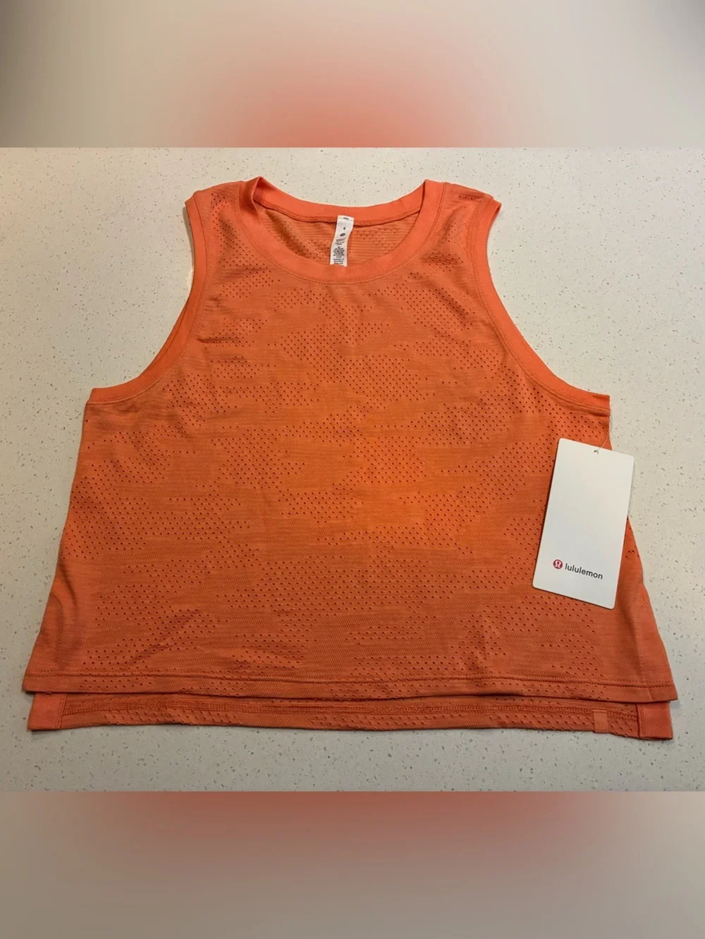 🆕 Lululemon Train to Be Tank Top *Camo in Dot Camo Golden Apricot Size 6